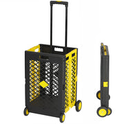 55L Foldable Rolling Cart with Wheels