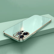 Silicone Plating Cover; Luxury Electroplated Phone Case For IPhone