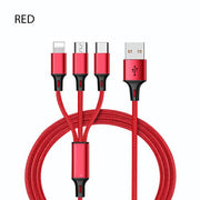 3 in 1 USB Kabel Für iPhone XS Max XR X 8 7 Lade Ladegerät Micro USB Kabel Für Android USB Rollenmaschinenlinie Typc Handy Kabel