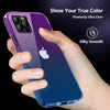 Case For IPhone 12; Slim Thin Soft Skin Flexible TPU Silicone Gel Lightweight Shockproof Anti-Scratch Protective Cases Cover For IPhone 12 Pro; Blue Purple