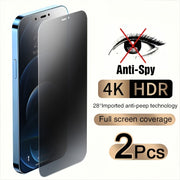 2Pcs Full Cover Anti-Spy Screen Protector For IPhone Series